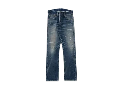 visvim SOCIAL SCULPTURE 01 SLIM DAMAGED-27 L32 "Denim"