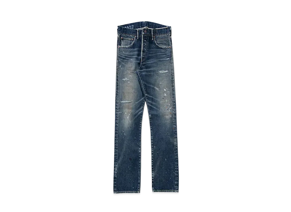 visvim SOCIAL SCULPTURE 01 SLIM DAMAGED-27 L30 "Denim"