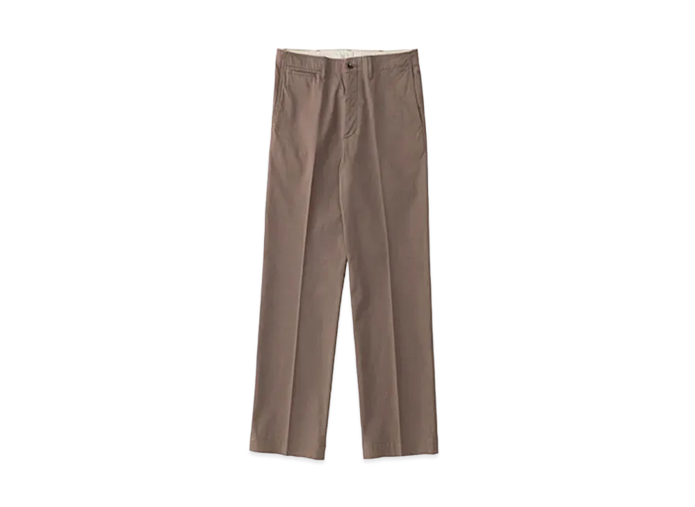ビズビム チノ パンツ HW "ブラウン"