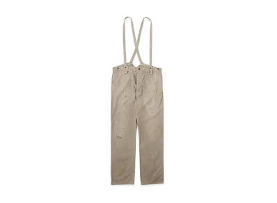 visvim TRAVAILLER BRACES PANTS DMGD "Grey"
