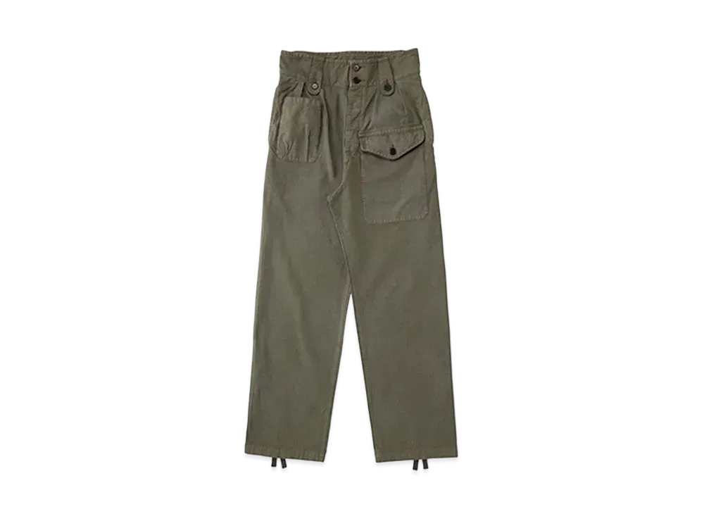 visvim CORONEL PANTS DMGD "Olive"