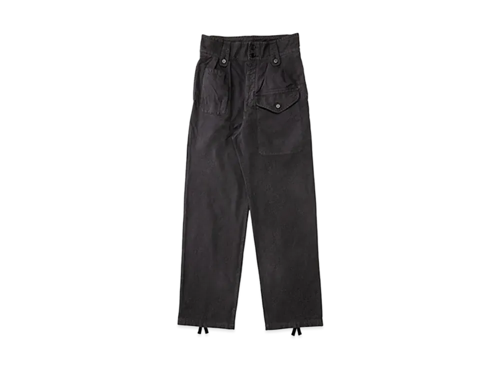 visvim CORONEL PANTS DMGD "Black"