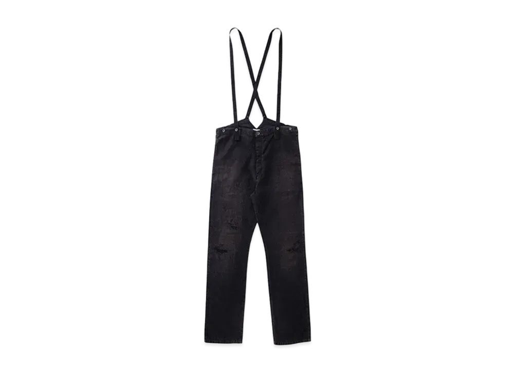visvim TRAVAILLER BRACES PANTS (LINEN) "Dk.Indigo"