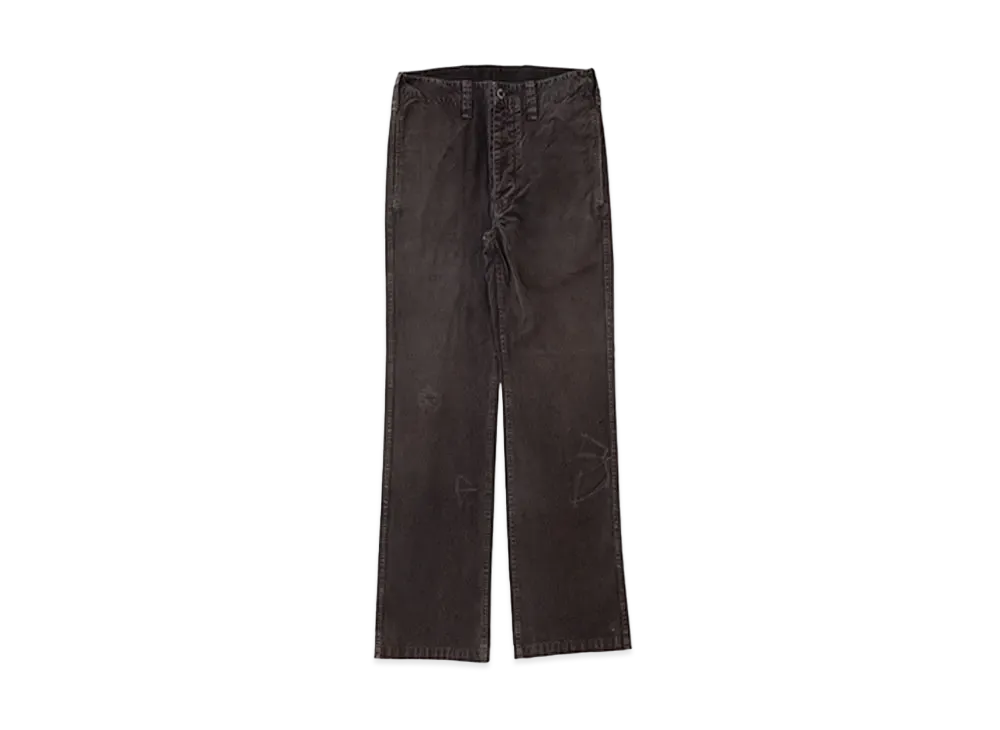 visvim GIFFORD PANTS DMGD "Black"