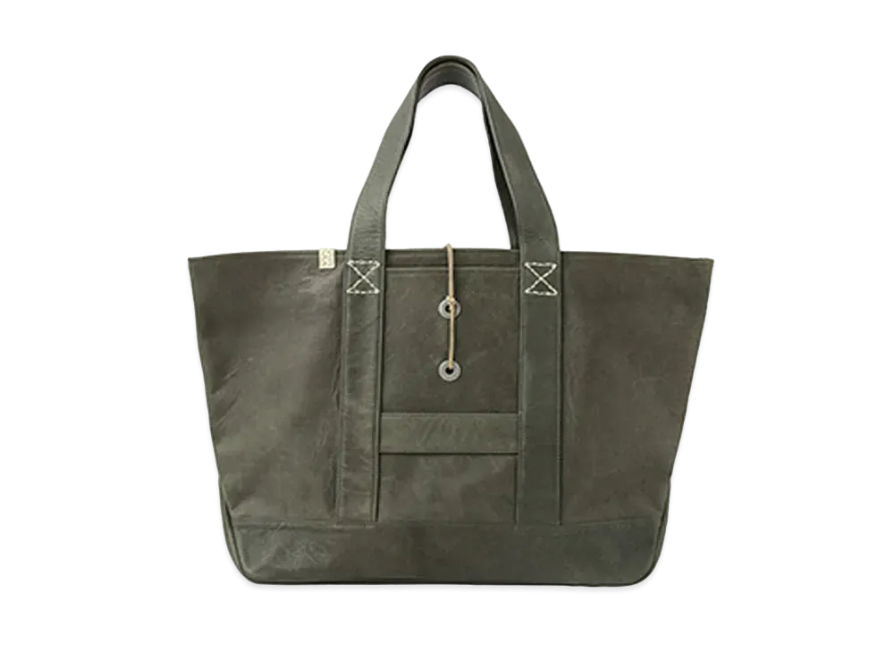 visvim HOMER TOTE (L) (FR VEG.LB) "Olive"