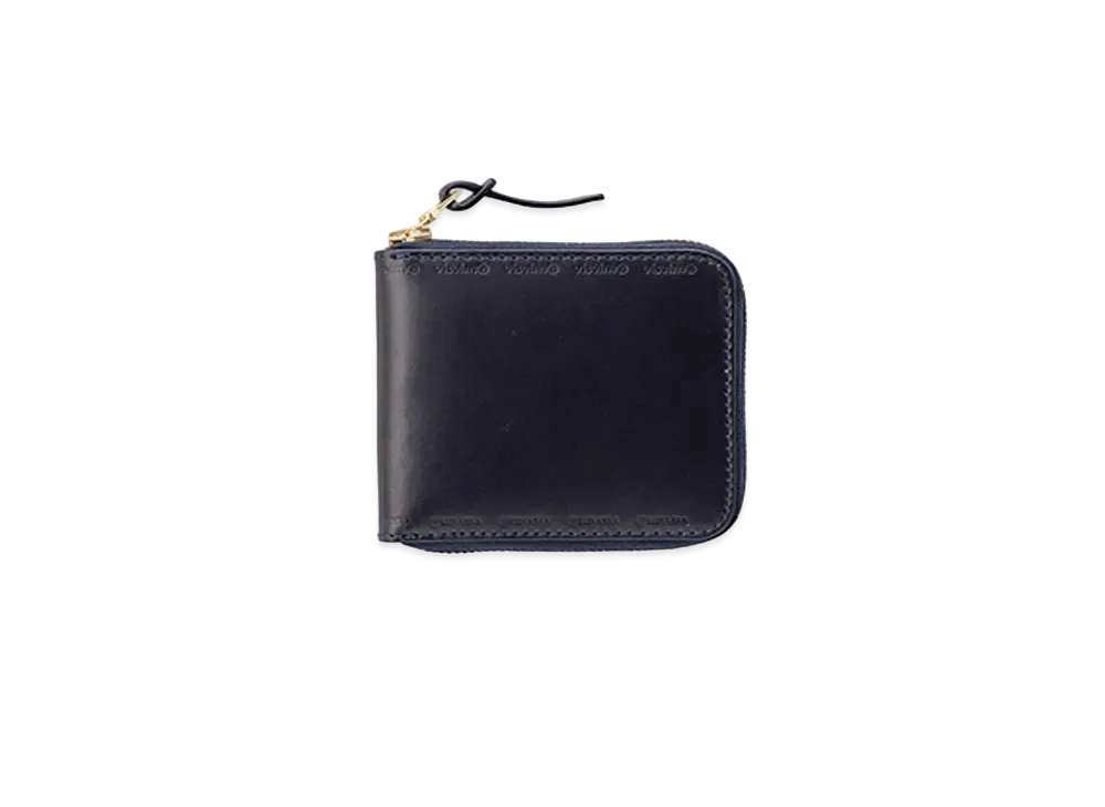 visvim LEATHER BI-FOLD "Navy"