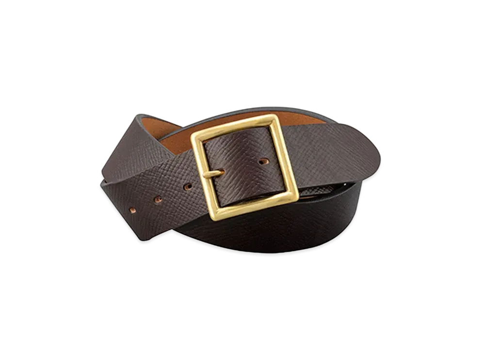 visvim YOGI BELT 40MM "Dk.Brown"