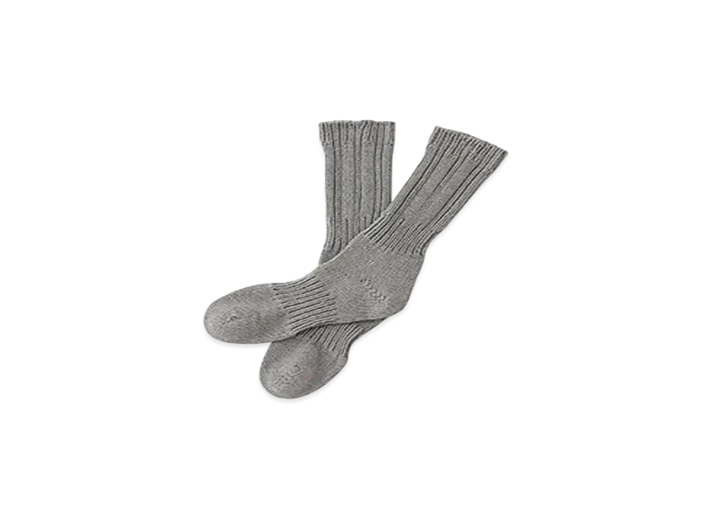 visvim ACHILLES SOCKS (HAND KNIT) "Grey"