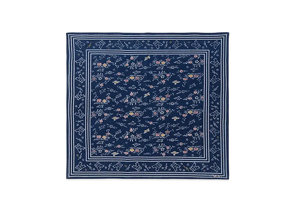 visvim INDIGO KHADI BANDANA (N.D.) "Dk.Indigo"