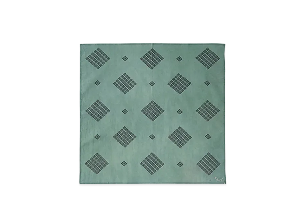 visvim KHADI BANDANA (N.D.) #3 "Green"