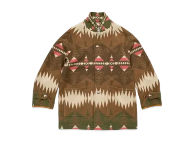 visvim Hopiland Coat Native Blanket "Khaki"