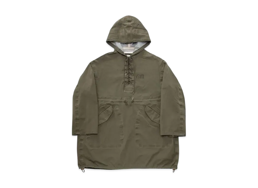 visvim Chinook Poncho 3L Dmgd "Olive"