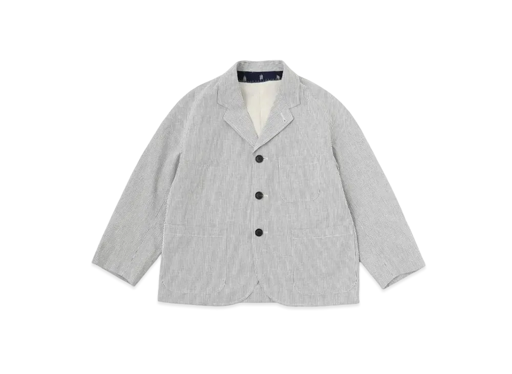 visvim Falkland Blazer Seersucker "Navy"
