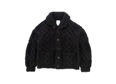 visvim Cowichan SB Hand-Knit "Black"