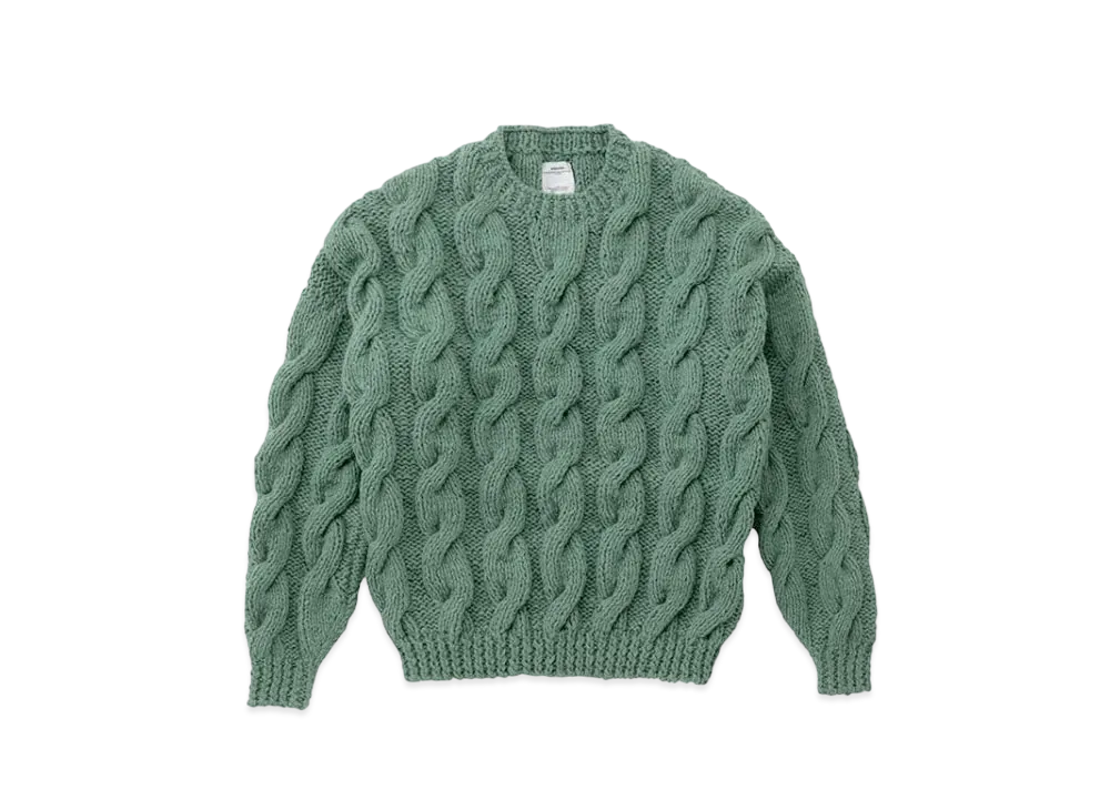 visvim Amplus Fisherman Hand-Knit "Green"