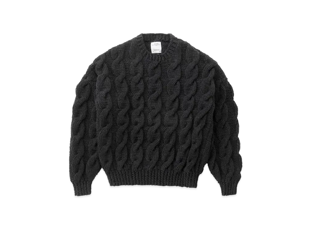 visvim Amplus Fisherman Hand-Knit "Black"