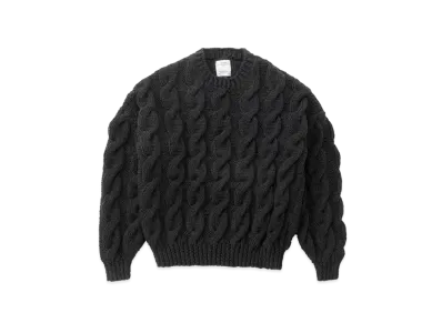 visvim Amplus Fisherman Hand-Knit "Black"