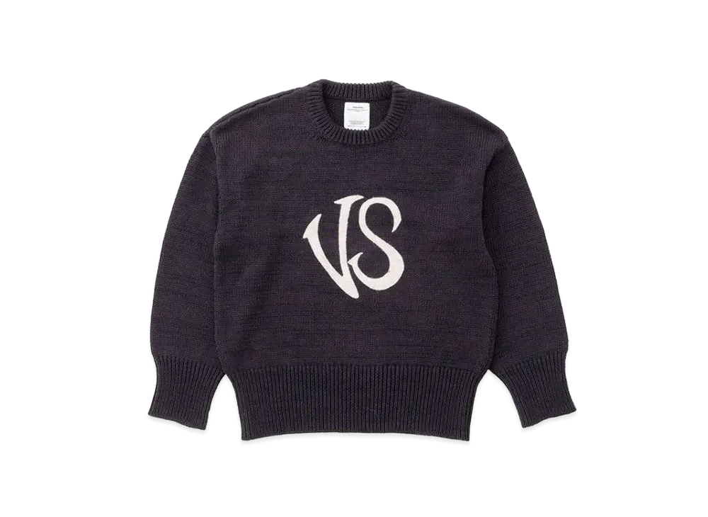 visvim Letterman Crew Knit VS "Navy"