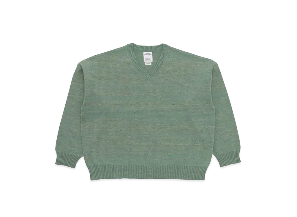 visvim Selmer V-Neck Knit (W/L) "Green"