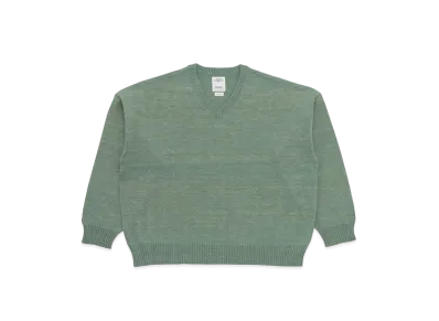 visvim Selmer V-Neck Knit (W/L) "Green"