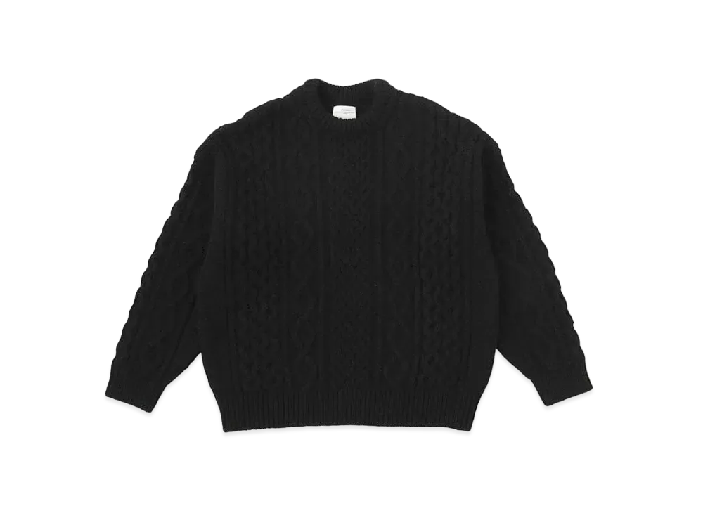 visvim Amplus Crew Knit L/S "Black"
