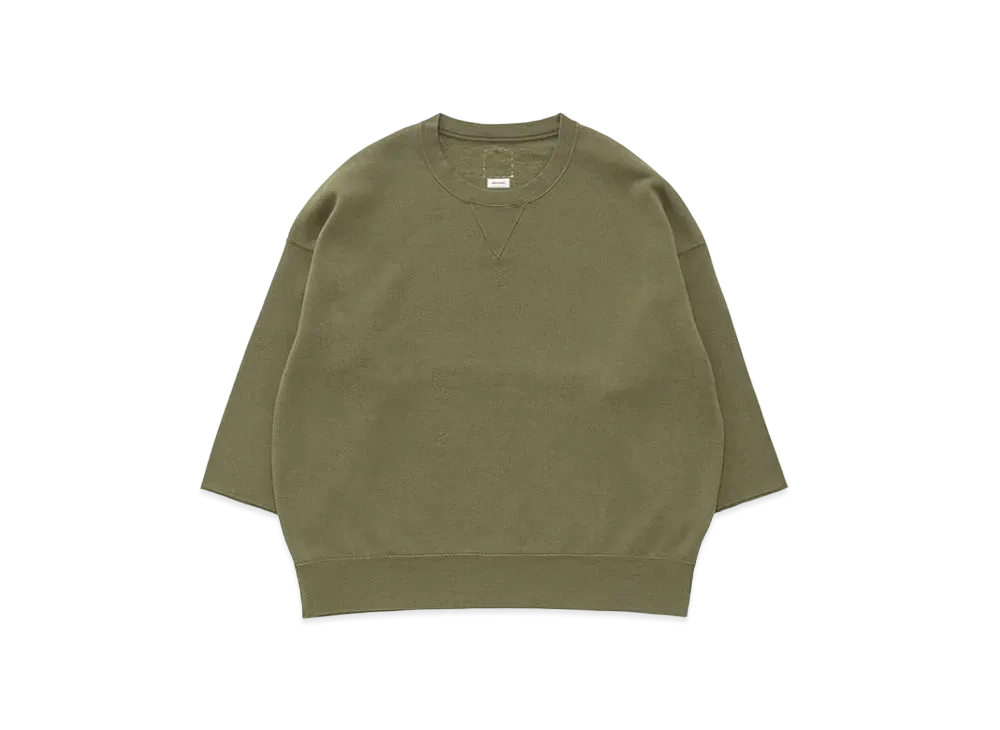 visvim Amplus SB Sweat 3/4 (C/SI) "Olive"