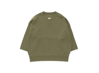 visvim Amplus SB Sweat 3/4 (C/SI) "Olive"