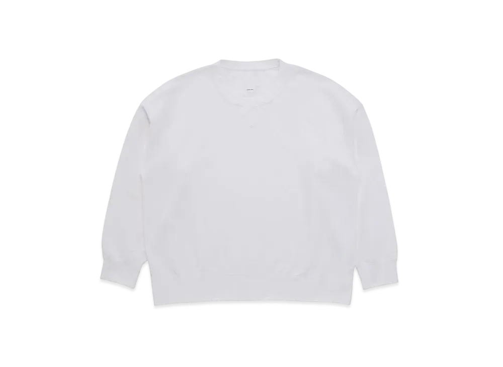 visvim Ultimate Jumbo SB Sweat L/S "White"