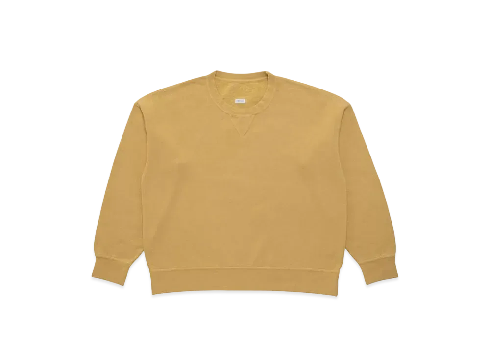 visvim Jumbo SB Sweat L/S DMGD (U.D.) "Mustard"