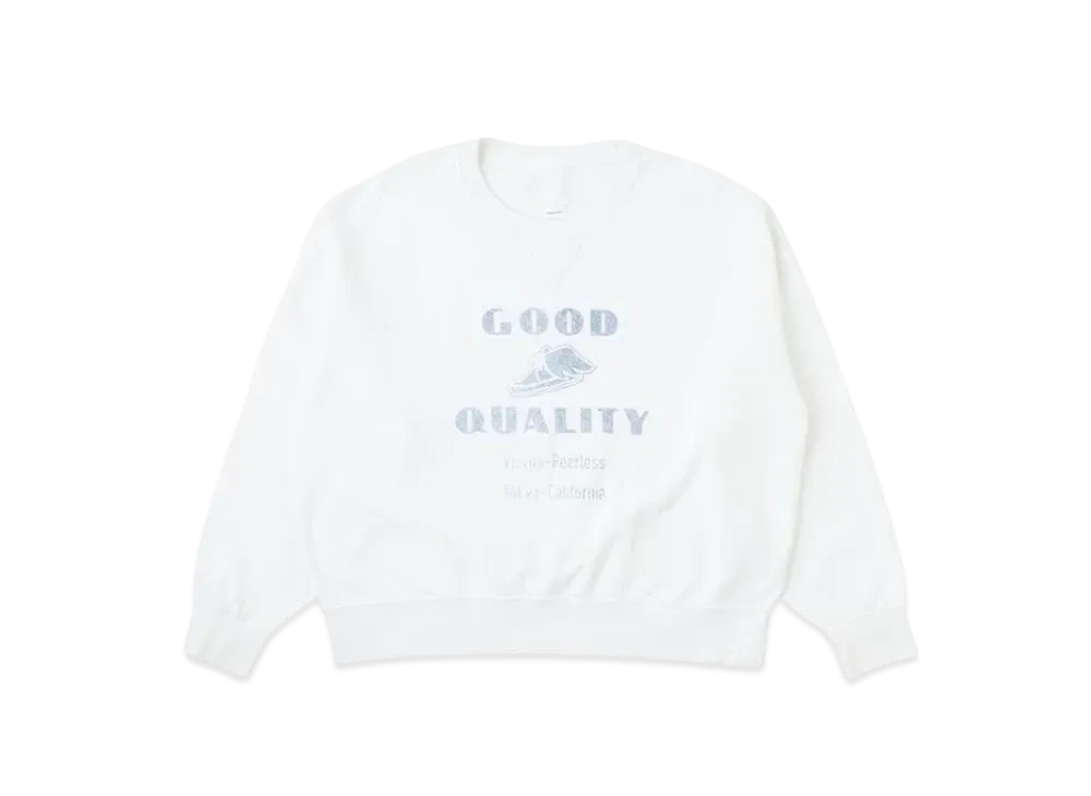 visvim Amplus SB Sweat L/S Crash "White"