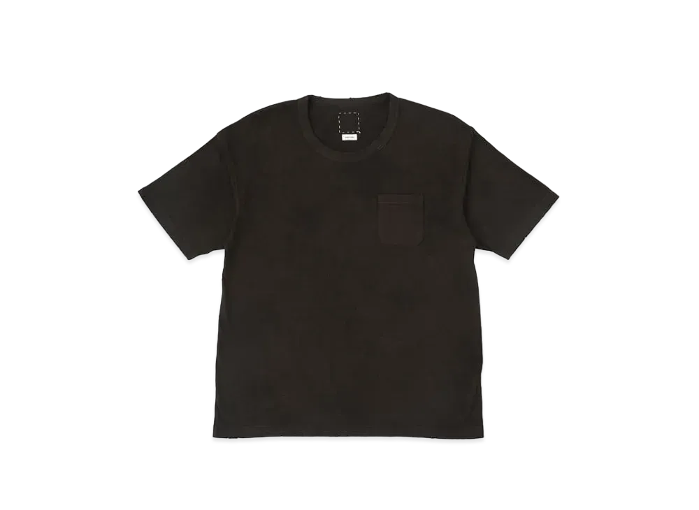visvim Jumbo Tee S/S (Uneven Dye) "Charcoar"