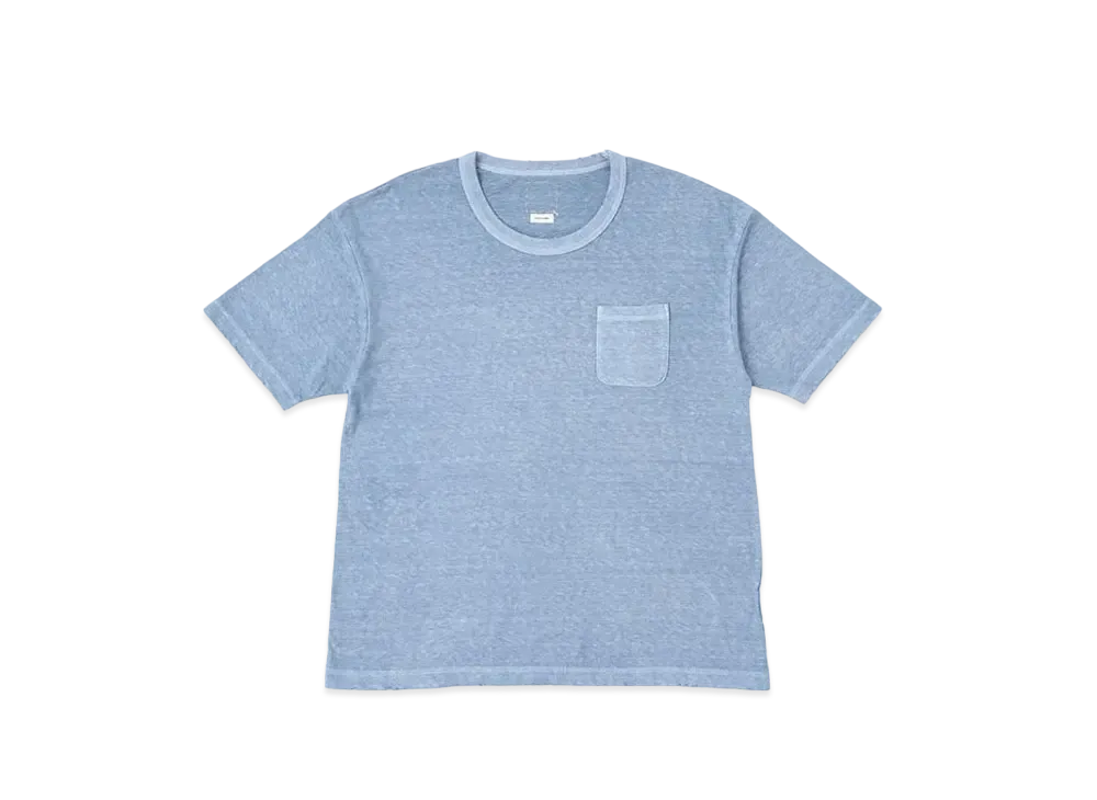 visvim Jumbo Tee S/S (Uneven Dye) "Blue"