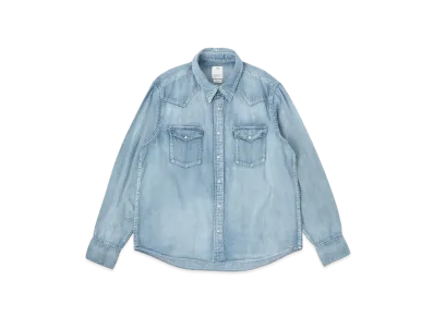 visvim Social Sculpture Shirt Dmgd "Light Indigo"