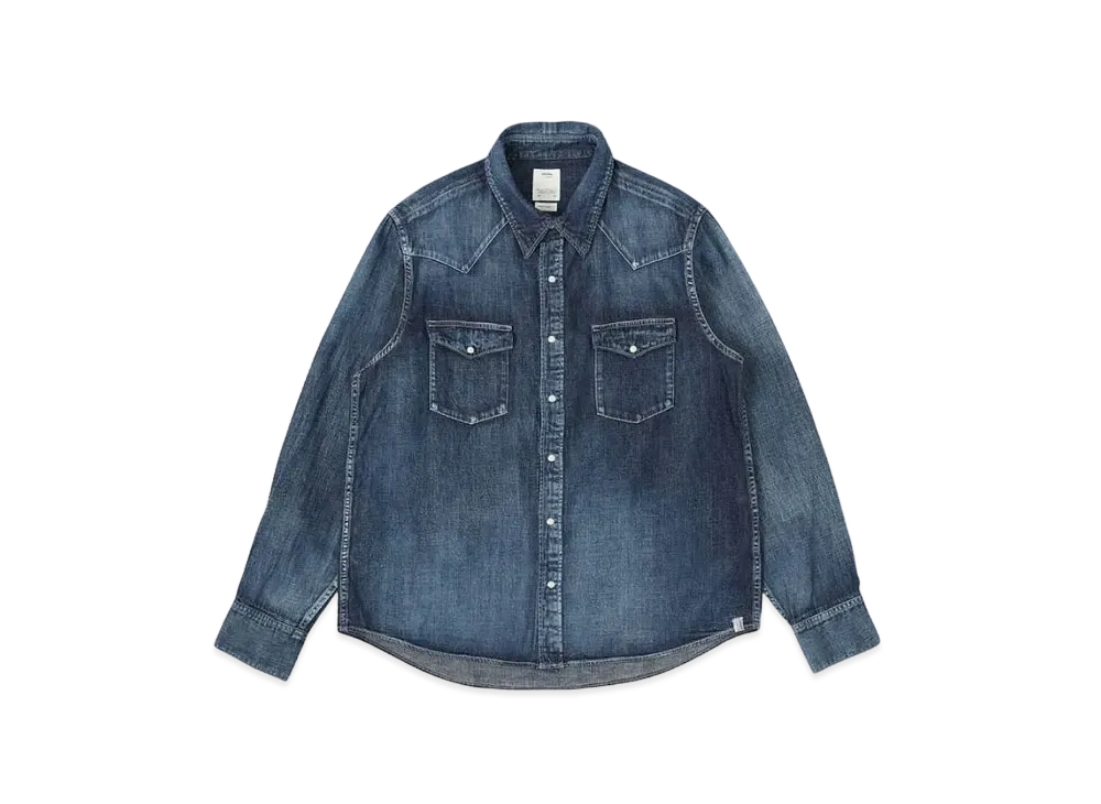 visvim Social Sculpture Shirt Dmgd "Indigo"