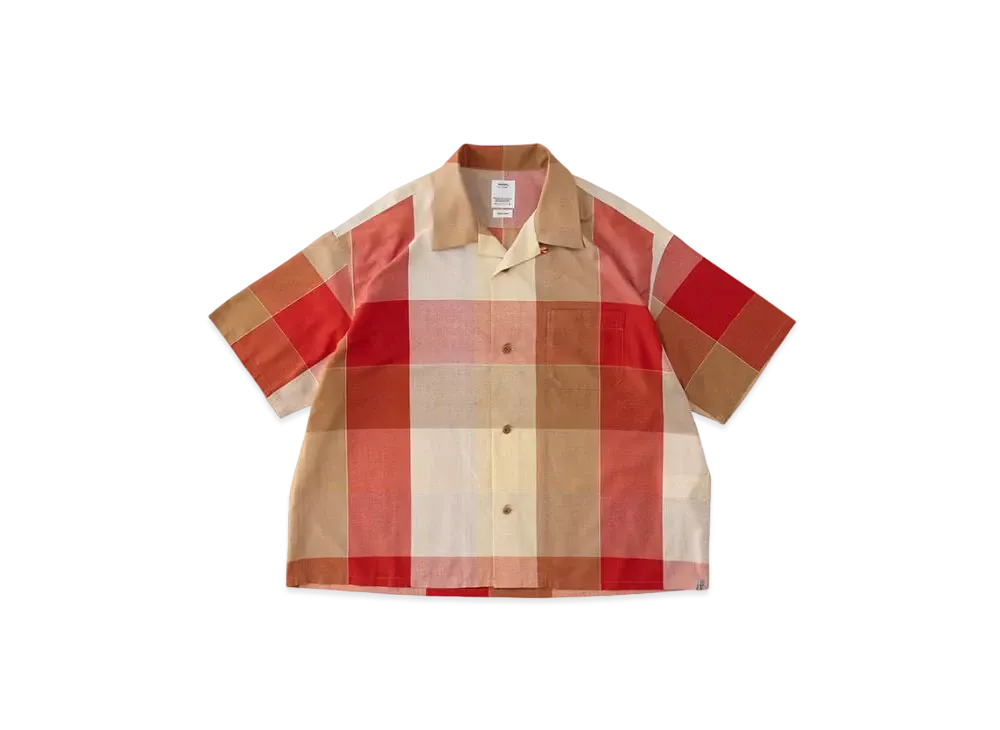 visvim Harmon Shirt S/S Check "Red"