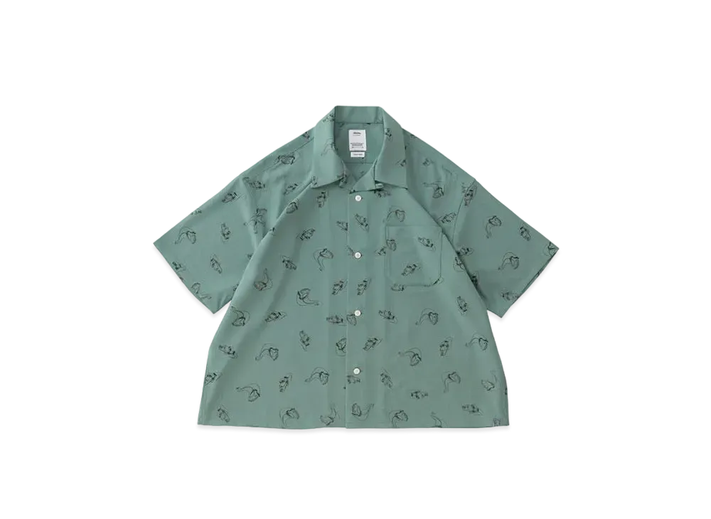visvim Harmon Shirt S/S Roadster "Green"