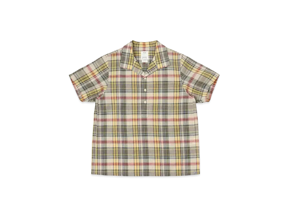 visvim Fairway P.O. Shirt S/S Madras "Yellow"
