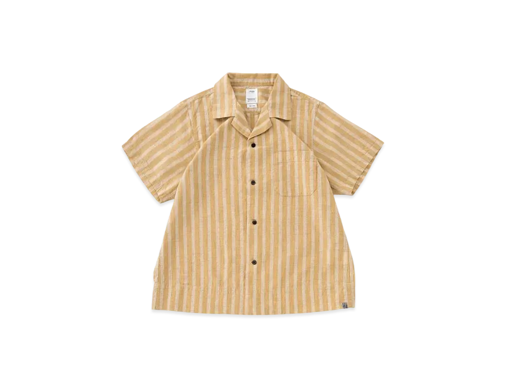visvim Weber Shirt S/S Stripes "Beige"
