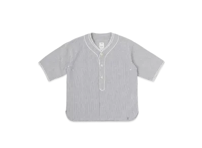 visvim Dugout S/S Seersucker "Navy"