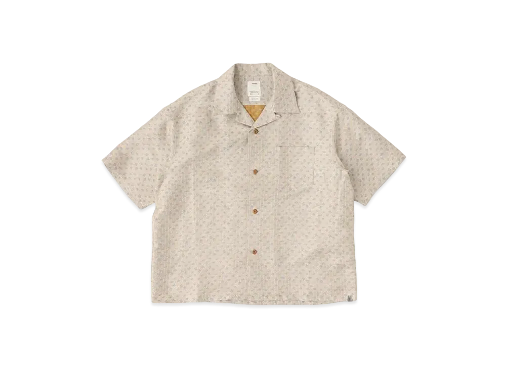 visvim Crosby Shirt S/S Jacquard (Silk) "Ivory"