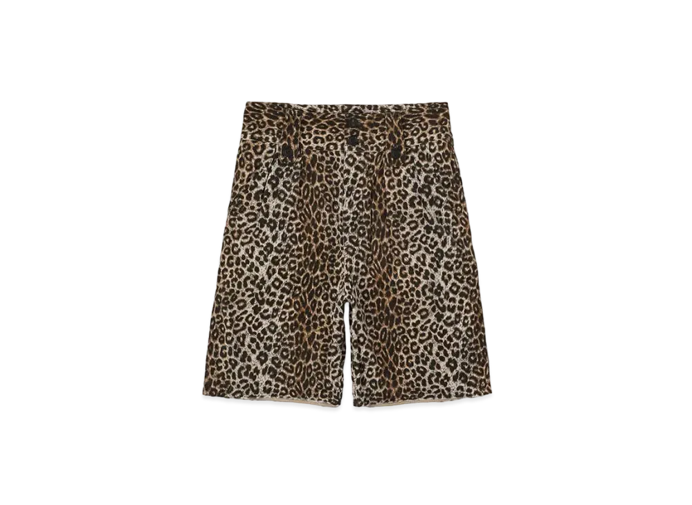 visvim Coronel Shorts Leopard "Beige"