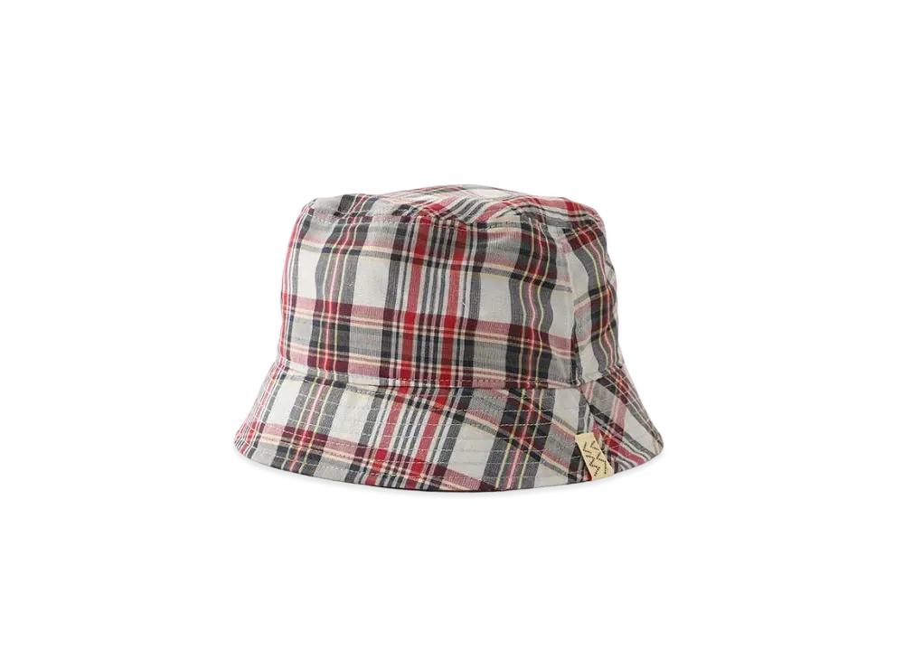 visvim Dome Bucket Hat Madras "Red"