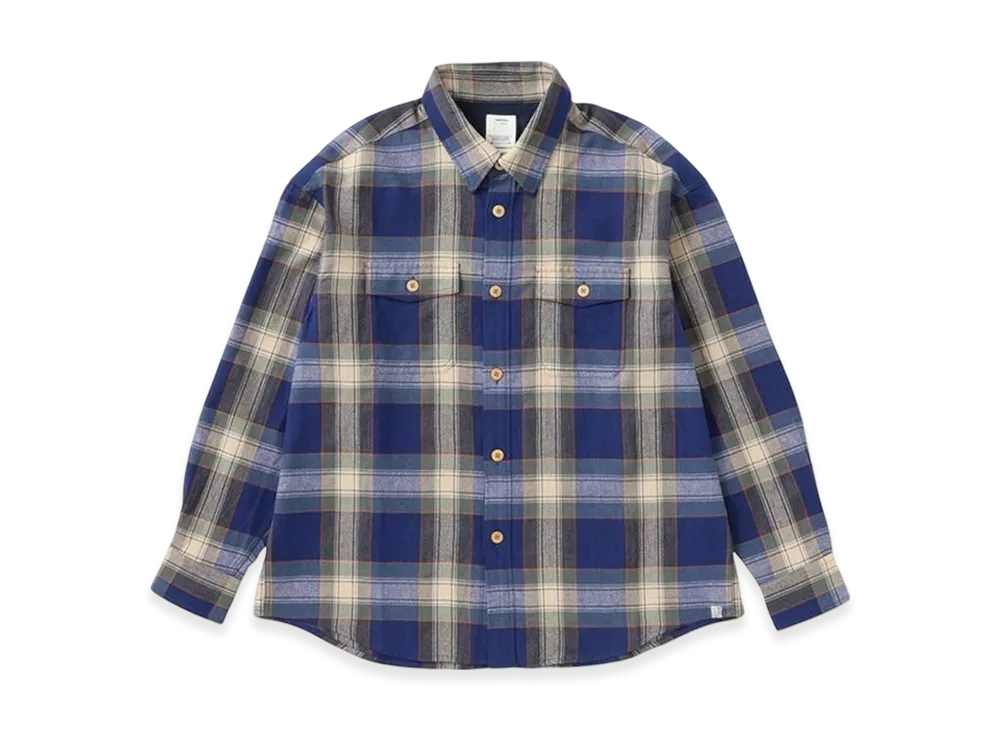 Visvim Lumber Check L/S "Blue"