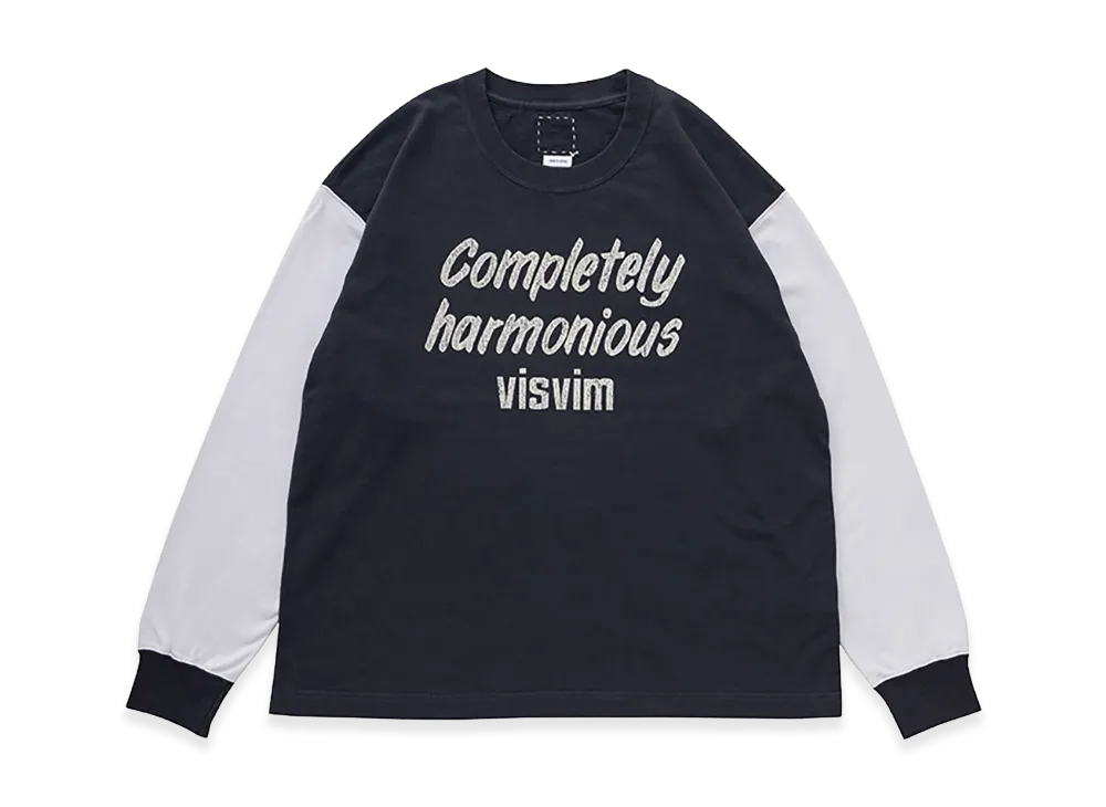 visvim Jumbo Tee L/S DMGD "Charcoal"