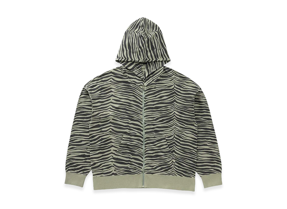 visvim Jumbo SB Hoodie F.Z. Quagga "LT.Green"