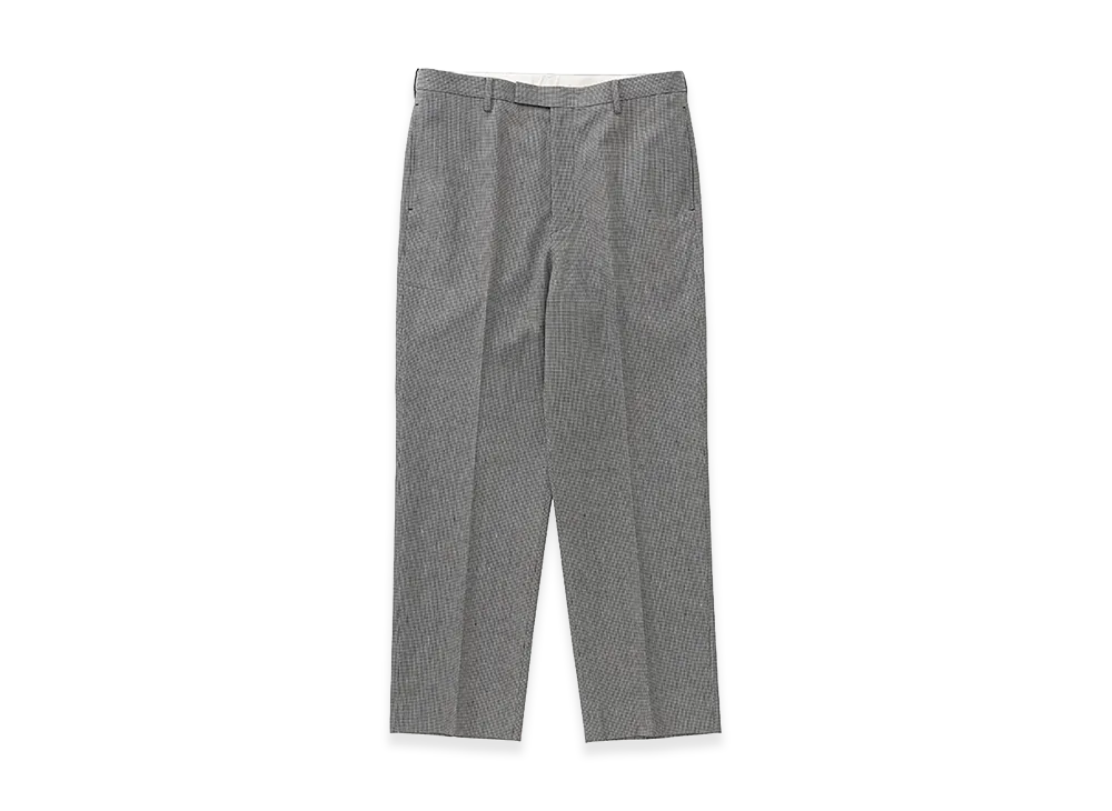 visvim Wide Slacks Santome "Black Check"