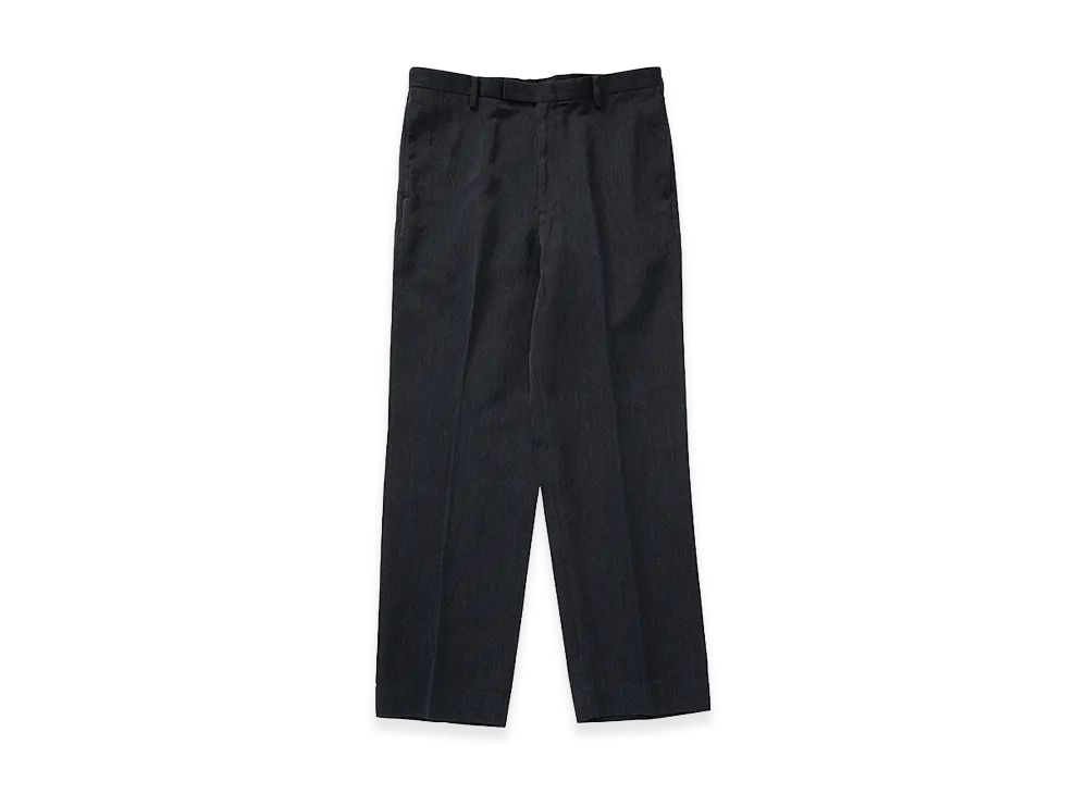 visvim Wide Slacks Pinstripe "Black"
