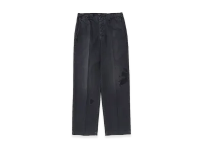 visvim Wide Chino Pants Crash "Black"
