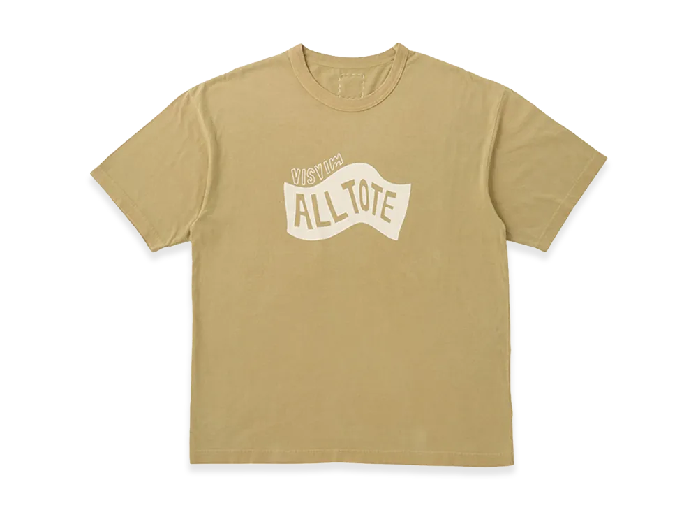 visvim Jumbo Tee S/S DMGD "Mustard"