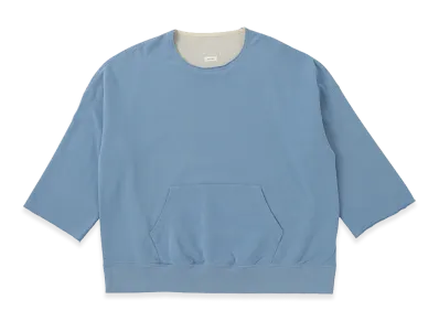 visvim Burrow Dual Sweat DMGD "LT.Blue"